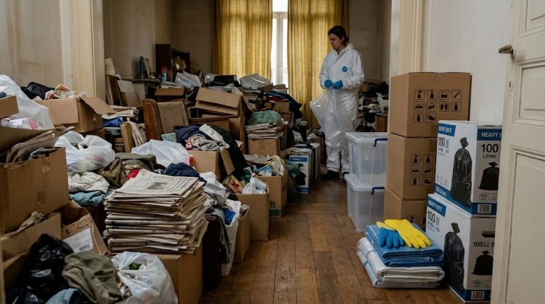 nettoyage après un syndrome de Diogène